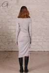 marc le bihan pleated dress 2847 E23 CHAMOIX
